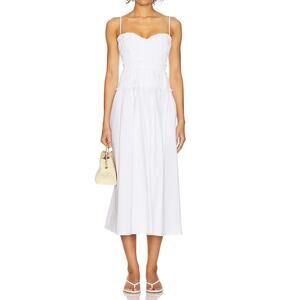 Tularosa White Midi Dress